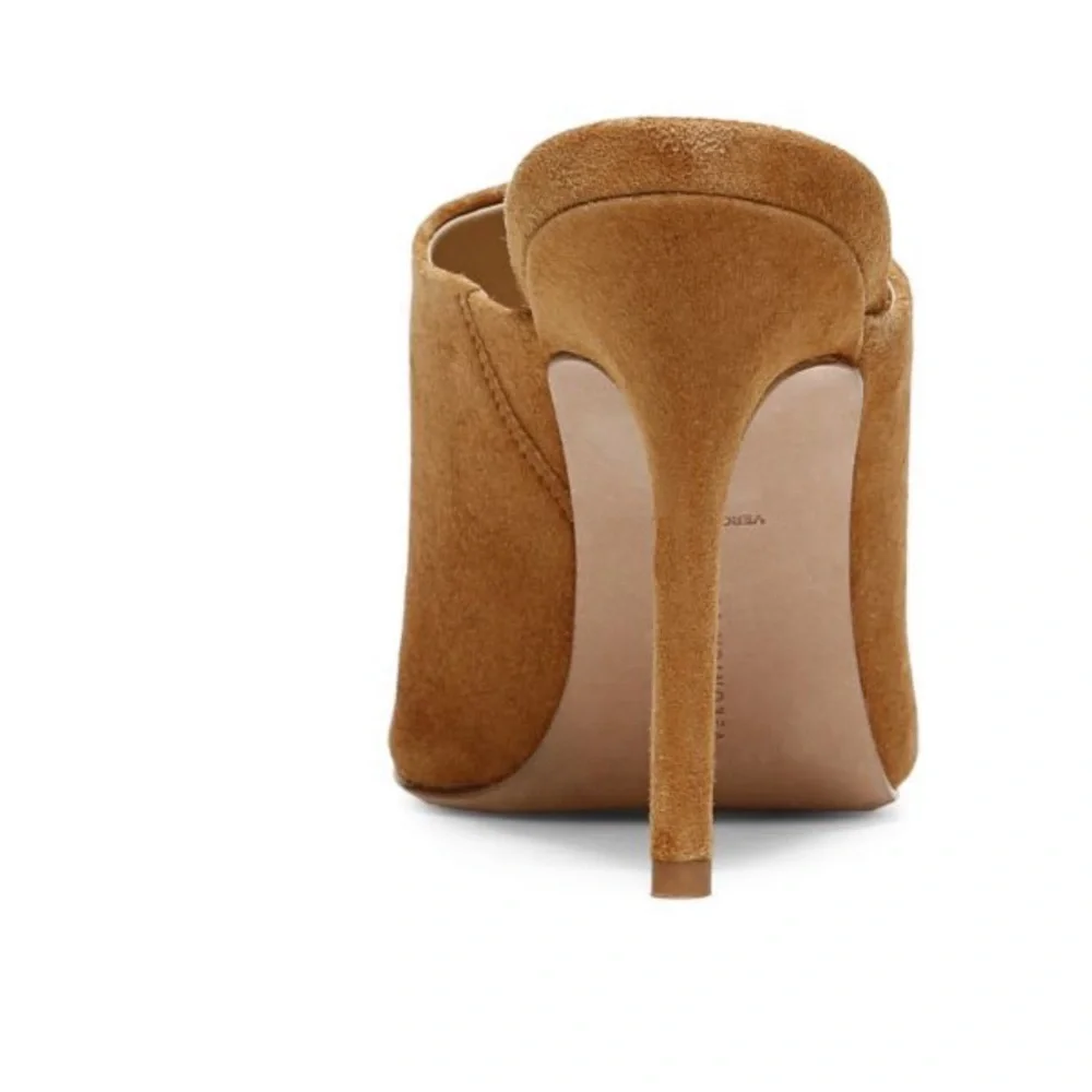 Veronica beard Lisa suede heels mules size 6.5”